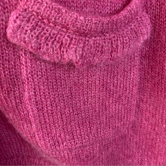 Boden Pink Mohair Wool Button Down
V Neck Cardigan Super Soft Size SZ 12 - Picture 9 of 10